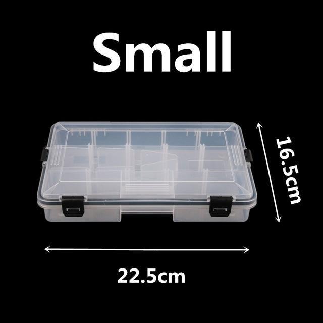 22.5*16.5*5Cm/28*18*5Cm Plastic 5-11 Compartments Waterproof Fishing Box Fishing-Compartment Boxes-Bargain Bait Box-Small Size-Bargain Bait Box