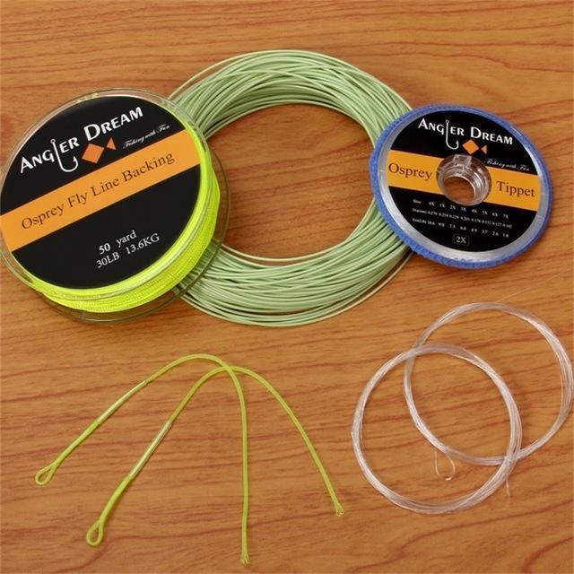 2/3/4/5/6/7/8 Wt Fly Fishing Line Combo Weight Forward Floating Yellow Fly-Fly Fishing Lines &amp; Backing-Bargain Bait Box-Green-9-Bargain Bait Box