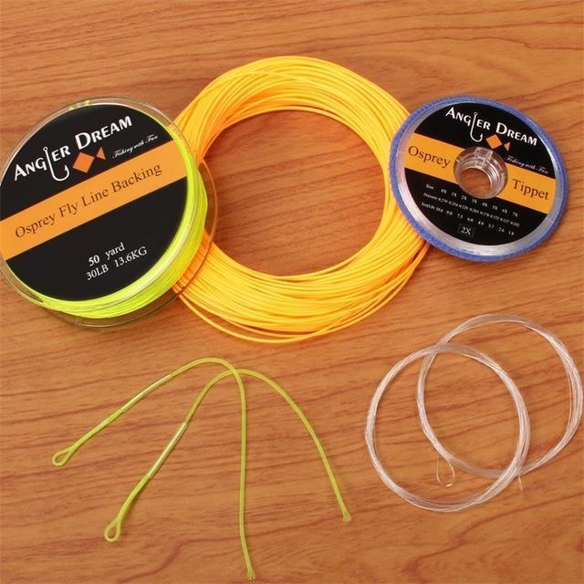 2/3/4/5/6/7/8 Wt Fly Fishing Line Combo Weight Forward Floating Yellow Fly-Fly Fishing Lines &amp; Backing-Bargain Bait Box-Red-9-Bargain Bait Box