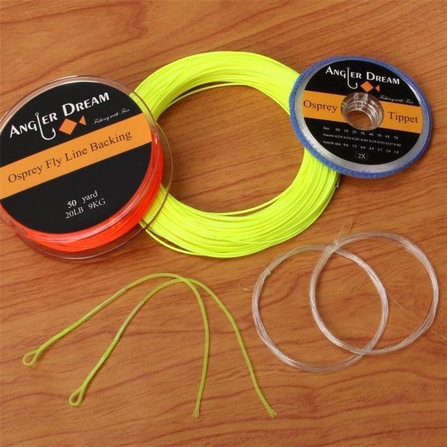 2/3/4/5/6/7/8 Wt Fly Fishing Line Combo Weight Forward Floating Yellow Fly-Fly Fishing Lines & Backing-Bargain Bait Box-Yellow-9-Bargain Bait Box