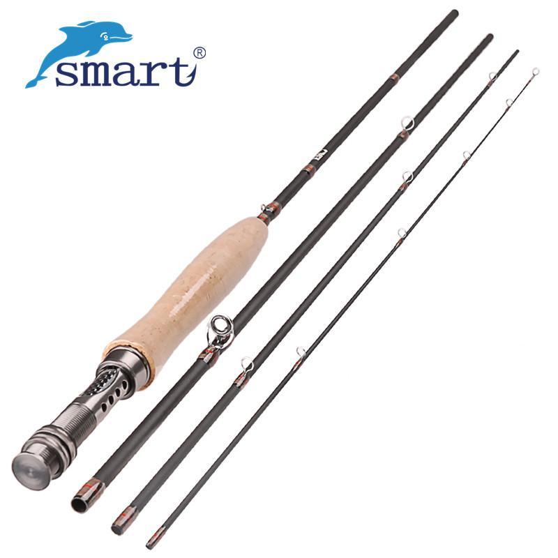 2.4M/2.7M Fly Fishing Rod 4 Section 3/4 5/6 Weight Starter Carbon Mouche Rod-Fly Fishing Rods-Bargain Bait Box-2.4 m-Bargain Bait Box