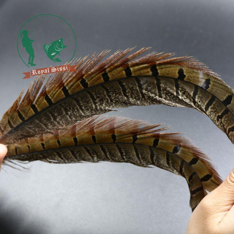 24Pcs 6Colors Mixed Combo 40Cm Pheasant Feather& Ringneck Pheasant Tail Fly-Royal Sissi Official Store-Bargain Bait Box