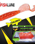 24Pcs/Lot Afishlure 45Mm 1.2G Curly Tail Grub Artificial Panfish Crappie Bream-A Fish Lure Wholesaler-Color8-Bargain Bait Box