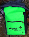 25L Waterproof Dry Bag Backpack Sack Storage Bag Rafting Sports Kayaking-Dry Bags-Bargain Bait Box-Green Color-Bargain Bait Box