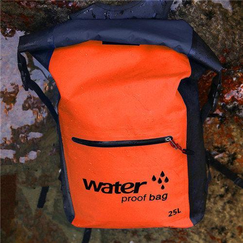 25L Waterproof Dry Bag Backpack Sack Storage Bag Rafting Sports Kayaking-Dry Bags-Bargain Bait Box-Orange-Bargain Bait Box