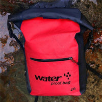 25L Waterproof Dry Bag Backpack Sack Storage Bag Rafting Sports Kayaking-Dry Bags-Bargain Bait Box-Red Color-Bargain Bait Box