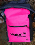 25L Waterproof Dry Bag Backpack Sack Storage Bag Rafting Sports Kayaking-Dry Bags-Bargain Bait Box-Rose Red-Bargain Bait Box