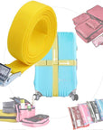 2.5M Nylon Tie Down Luggage Baggage Straps Belt Quick Release Cargo Load Lash-U & I Store-Bargain Bait Box