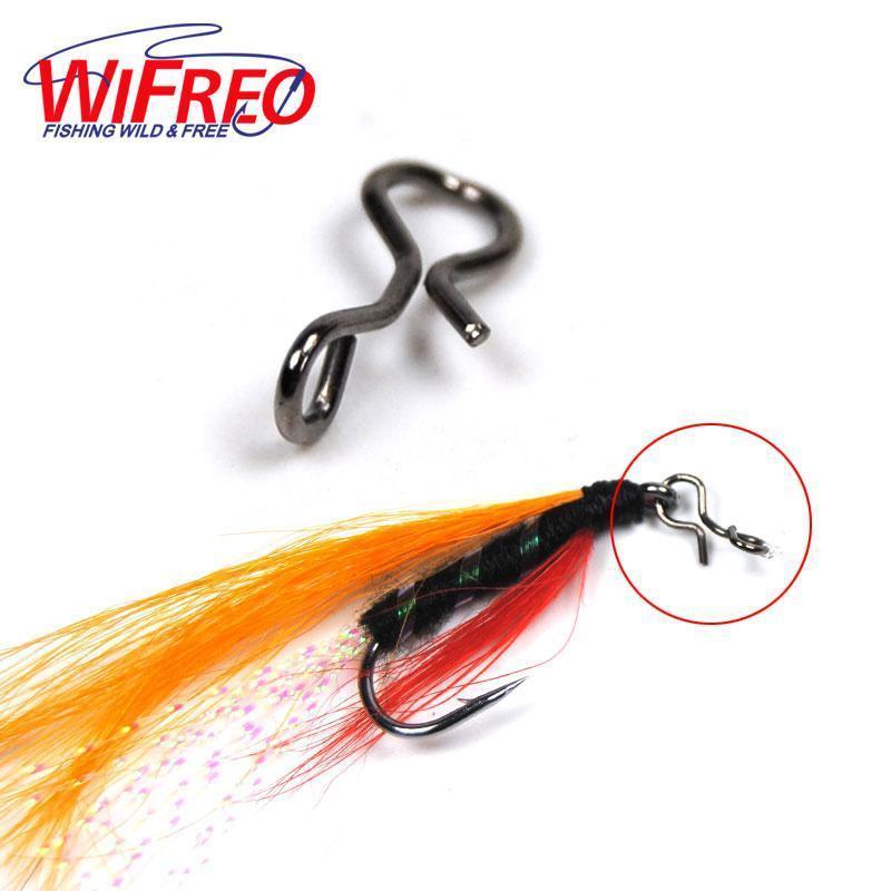 25Pcs Black Color Fly Fishing Snap Quick Change For Hook & Lures High Carbon-Wifreo store-25pcs L-Bargain Bait Box