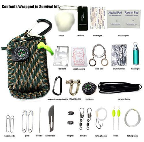29 In 1 Sos Emergency Equipment Emergency Bag Field Survival Box Self-Help Box-Outdoor Search Store-Camouflage-Bargain Bait Box