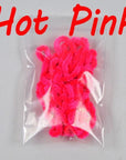 2M Fly Fishing Wooly Worm Fly Streamer Fly Tying Chenile Thick 3Mm ~ 5Mm Olive-Fly Tying Materials-Bargain Bait Box-hot pink-Bargain Bait Box