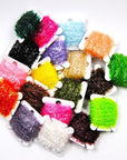 2Pcs 19 Colors Tinsel Chenille Fly Tying Material Fur Strip For Streamer Lures-Fly Tying Materials-Bargain Bait Box-color 1-Bargain Bait Box