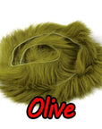 2Pcs Rabbit Fur Hare Zonker Strips For Fly Tying Material Streamer Fishing Flies-Fly Tying Materials-Bargain Bait Box-olive-Bargain Bait Box
