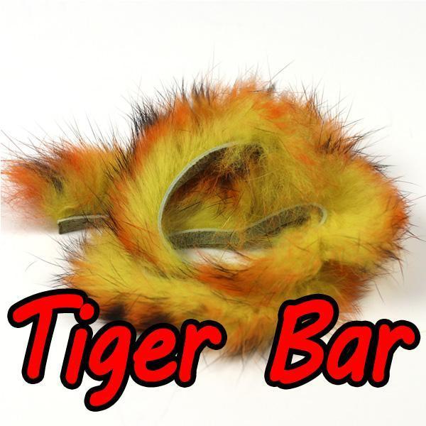 2Pcs Rabbit Fur Hare Zonker Strips For Fly Tying Material Streamer Fishing Flies-Fly Tying Materials-Bargain Bait Box-tiger bar-Bargain Bait Box