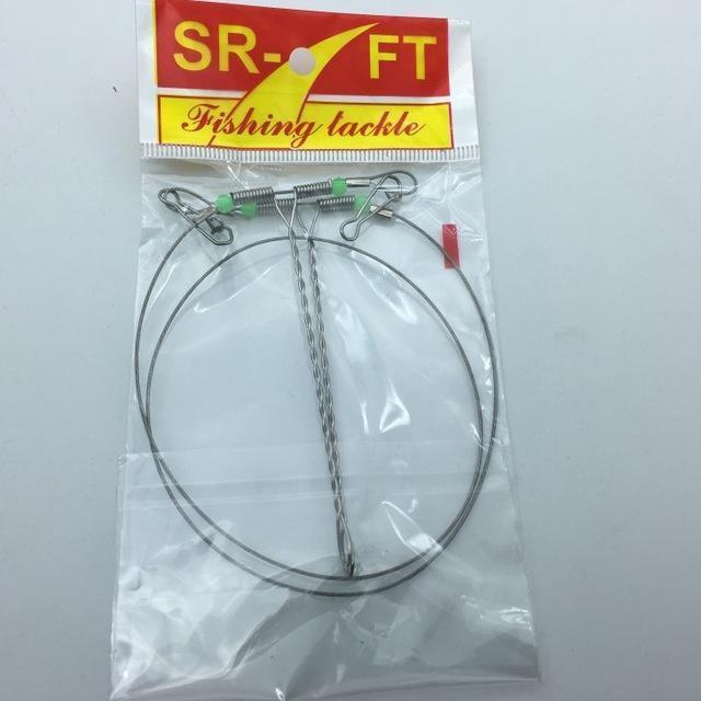 2Pcs/Lot Swivel String Fishing Hook Anti-Winding Practical Steel Sea Fishing-Bait RIgs-Bargain Bait Box-802-Bargain Bait Box