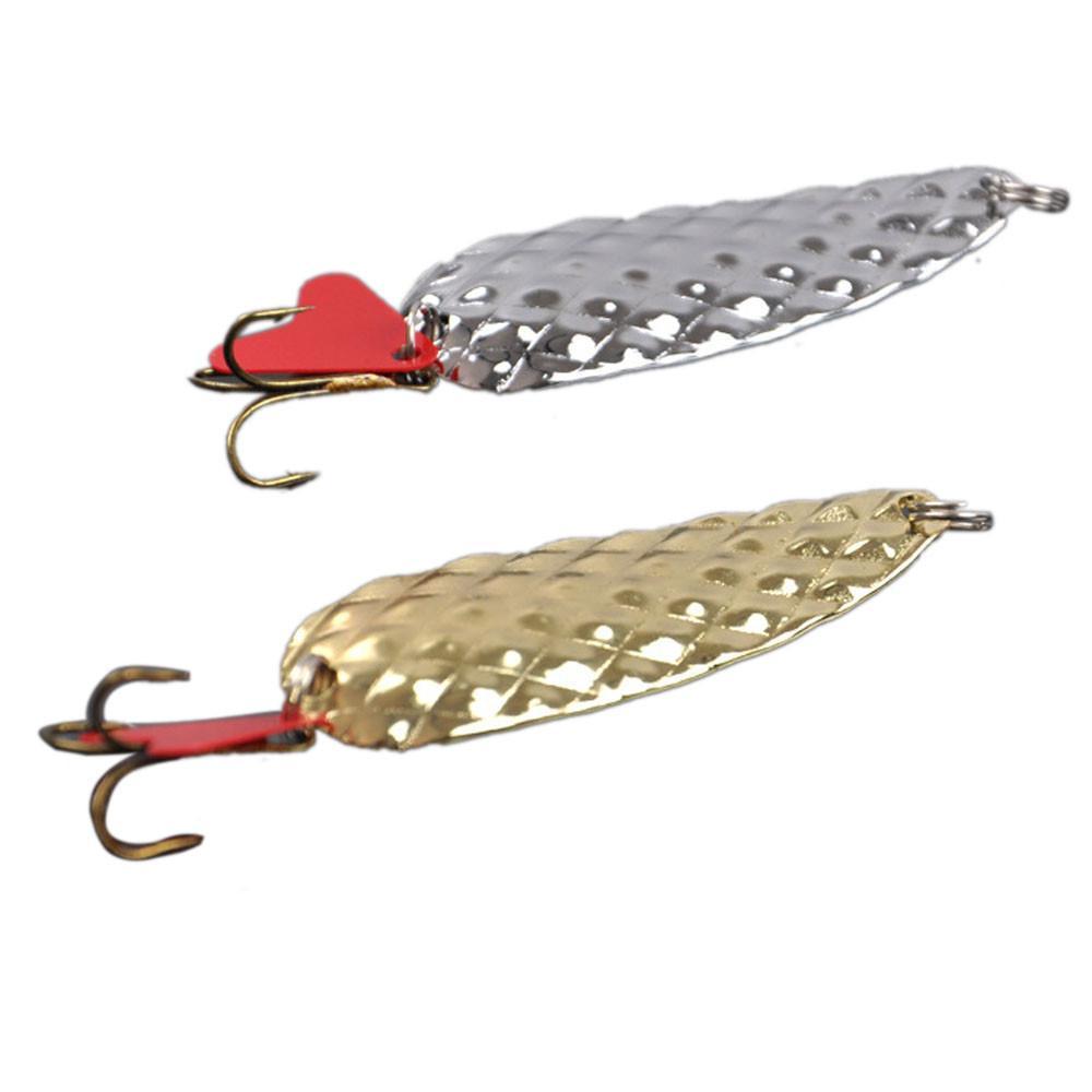 2Pc Metal Alloy Hard Lure With Sound Slice Wobbler Carp Fishingtackle Spinner-Footprints Store-Bargain Bait Box