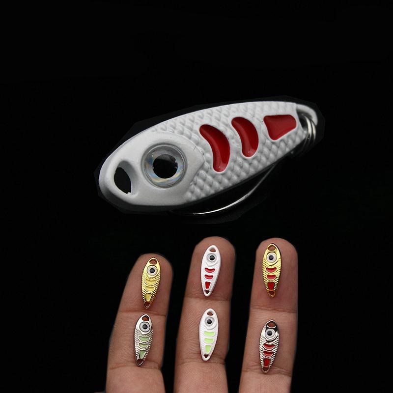 2Pcs 1.5G 3G 5G Loong Scale Metal Spoon Fishing Lure Spoon Sequin Paillette Hard-Holiday fishing tackle shop Store-1g silver 2pcs-Bargain Bait Box