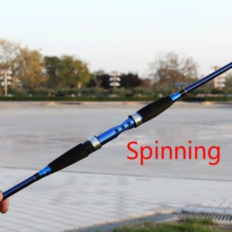2Pcs 1.8/2.1/2.4M Carbon Distance Throwing Fishing Rod Spinning Lure Rod Bait-Spinning Rods-ZHANG &#39;s Professional lure trade co., LTD-Yellow-1.8m-Bargain Bait Box