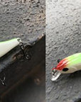 2Pcs 4Cm 1.A8G Minnow Bait For Lure Fishing , Small Mini Super Quality Hard-Professional Lure store-light green-Bargain Bait Box