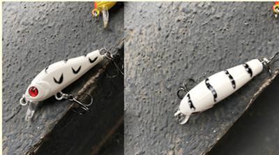 2Pcs 4Cm 1.A8G Minnow Bait For Lure Fishing , Small Mini Super Quality Hard-Professional Lure store-White-Bargain Bait Box