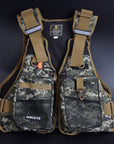 2Pcs Buoyancy Windproof Fly Fishing Vest Life Vest With Emergency Whistle-Fishing Vests-Bargain Bait Box-Black-One Size-Bargain Bait Box