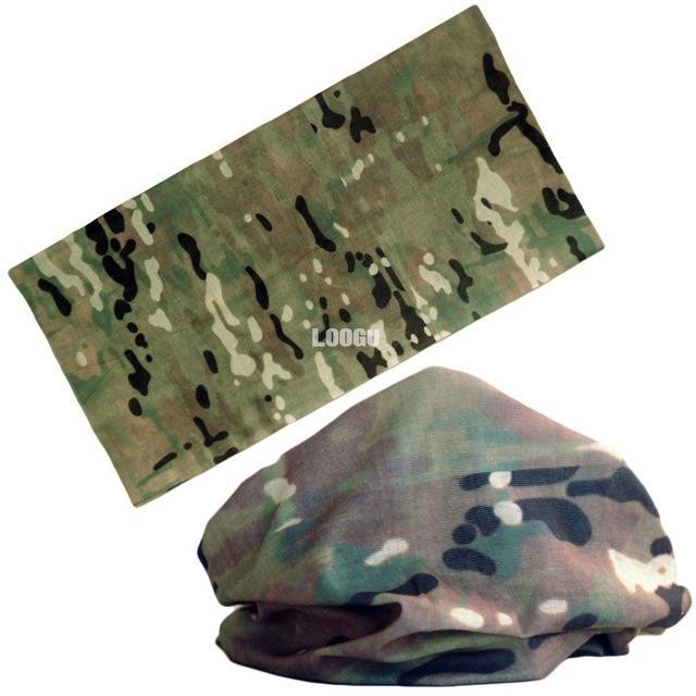2Pcs Camouflage Polyester Hiking Scarves Seamless Knitting Outdoor Camping-Wolves Store-J7-Bargain Bait Box