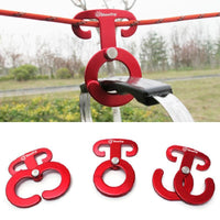 2Pcs Camping Tent Rope Buckle Ultralight Outdoor Quick Hang Wind Rope Hanger-TO GO Outdoor Store-Bargain Bait Box