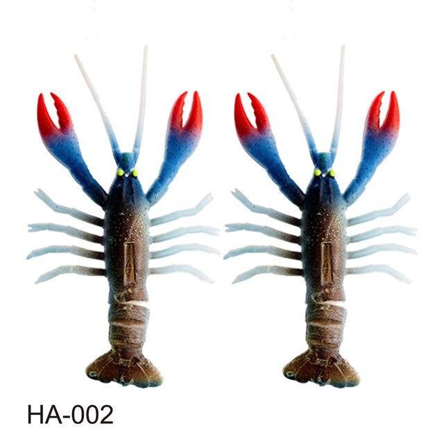 2Pcs Crazy Crawfish Soft Bait Fishing Lure Life Like Signal Crayfish J –  Bargain Bait Box