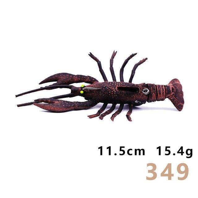 2Pcs Crazy Crawfish Soft Bait Fishing Lure Life Like Signal Crayfish Jig Head-Fishing Lures-hunt-house Store-HA-349-Bargain Bait Box