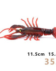 2Pcs Crazy Crawfish Soft Bait Fishing Lure Life Like Signal Crayfish Jig Head-Fishing Lures-hunt-house Store-HA-352-Bargain Bait Box