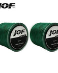 2Pcs Jof 4Strands 500M 10Lb - 80Lb Braided Fishing Line Pe Strong-HD Outdoor Equipment Store-Green-0.4-Bargain Bait Box