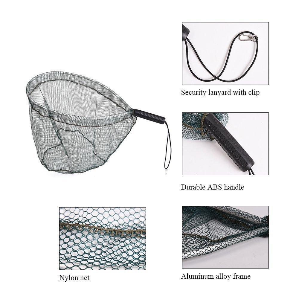 2Pcs Landing Net Catch And Release Nets Scoop Brail Nylon Mesh Netting For Fly-Fishing Nets-Bargain Bait Box-Bargain Bait Box