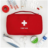 2Pcs Portable First Aid Emergency Medical Kit Survival Bag Wrap Gear Hunt-Emergency Tools & Kits-Bargain Bait Box-Red-Bargain Bait Box