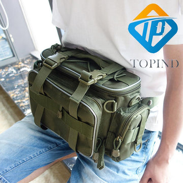 2Pcs Topind Portable Fishing Bag Lure Waist Pack Sided Shoulder Carry Strap-Tackle Bags-Bargain Bait Box-Bargain Bait Box