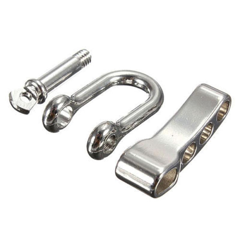 2Pcs U Shape Adjustable Anchor Shackle Outdoor Rope Paracord Bracelet Buckle For-BestSellingMall Store-Bargain Bait Box