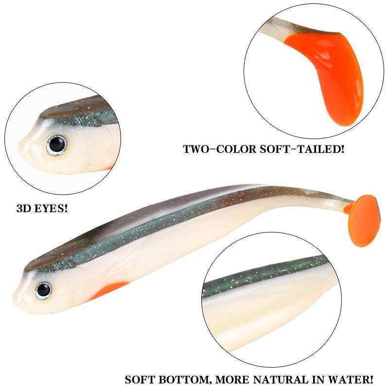 2Pcs/Lot 16G/15Cm Soft Fishing Lure Shad Manual Silicone Bass Minnow-Be a Invincible fishing Store-A-Bargain Bait Box
