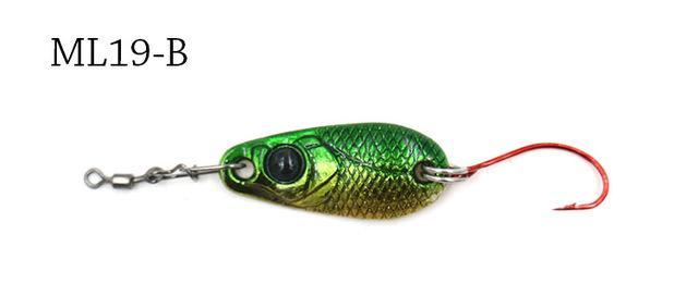 2Pcs/Lot 2.1G Pesca Micro Mini Trout Spoon Lures Ultralight River Fishing Spoons-MC&LURE Store-B-Bargain Bait Box