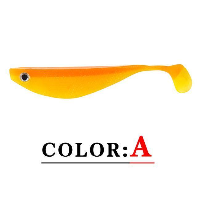2Pcs/Lot Fishing Lure Pesca Shad Soft Bait 3D Eyes Artificial 15Cm 10G Saltwater-Be a Invincible fishing Store-A-Bargain Bait Box