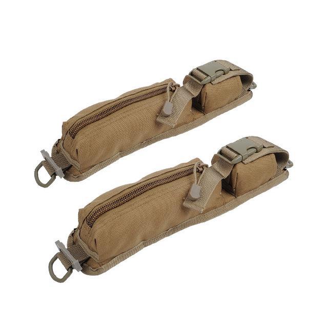 2Pcs/Pack Military Molle Sundries Accessory Bag Tactical Backpack Shoulder Strap-Funanasun Store-TAN-Bargain Bait Box