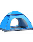 3-4 Person Outdoor Camping Tent For Hiking Trekking Backpacking Fishing-YunChengXiang Outdoor Store-Blue-Bargain Bait Box