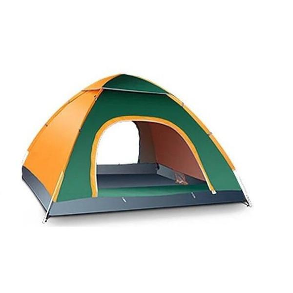 3-4 Person Outdoor Camping Tent For Hiking Trekking Backpacking Fishing-YunChengXiang Outdoor Store-Orange-Bargain Bait Box