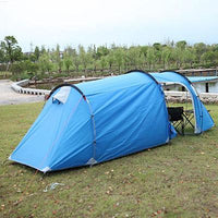 3-4 Person Waterproof Double Layer Tunnel Tent One Bedroom & One Living Room-MBM outdoor Store-Blue-Bargain Bait Box