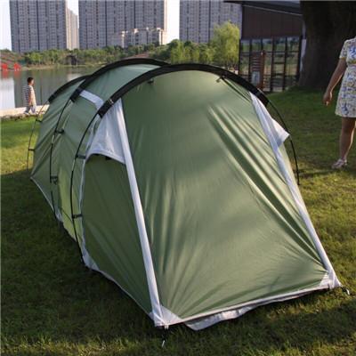 3-4 Person Waterproof Double Layer Tunnel Tent One Bedroom & One Living Room-MBM outdoor Store-Green-Bargain Bait Box