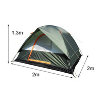 3-4 Person Windproof Camping Tent Waterproof Oxford Cloth Dual Layers Outdoor-LynnLynn Fitness Store-Bargain Bait Box
