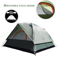 3-4 Person Windproof Camping Tent Waterproof Oxford Cloth Dual Layers Outdoor-LynnLynn Fitness Store-Bargain Bait Box