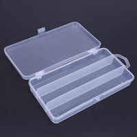 3 Compartments Single Layer Fly Fishing Lure Tackle Box Pp Transparent Plastic-Dreamland 123-Bargain Bait Box