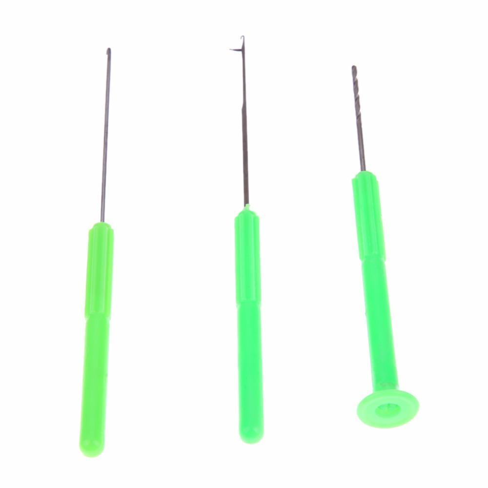 3 In 1 Combo Set Carp Fishing Rigging Bait Needle Kit Tool Fish Drill Tackle-Traveling Light123-Bargain Bait Box