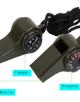 3 In1 Outdoor Camping Hiking Emergency Whistle Compass Thermometer For-Jessica's Store-Bargain Bait Box