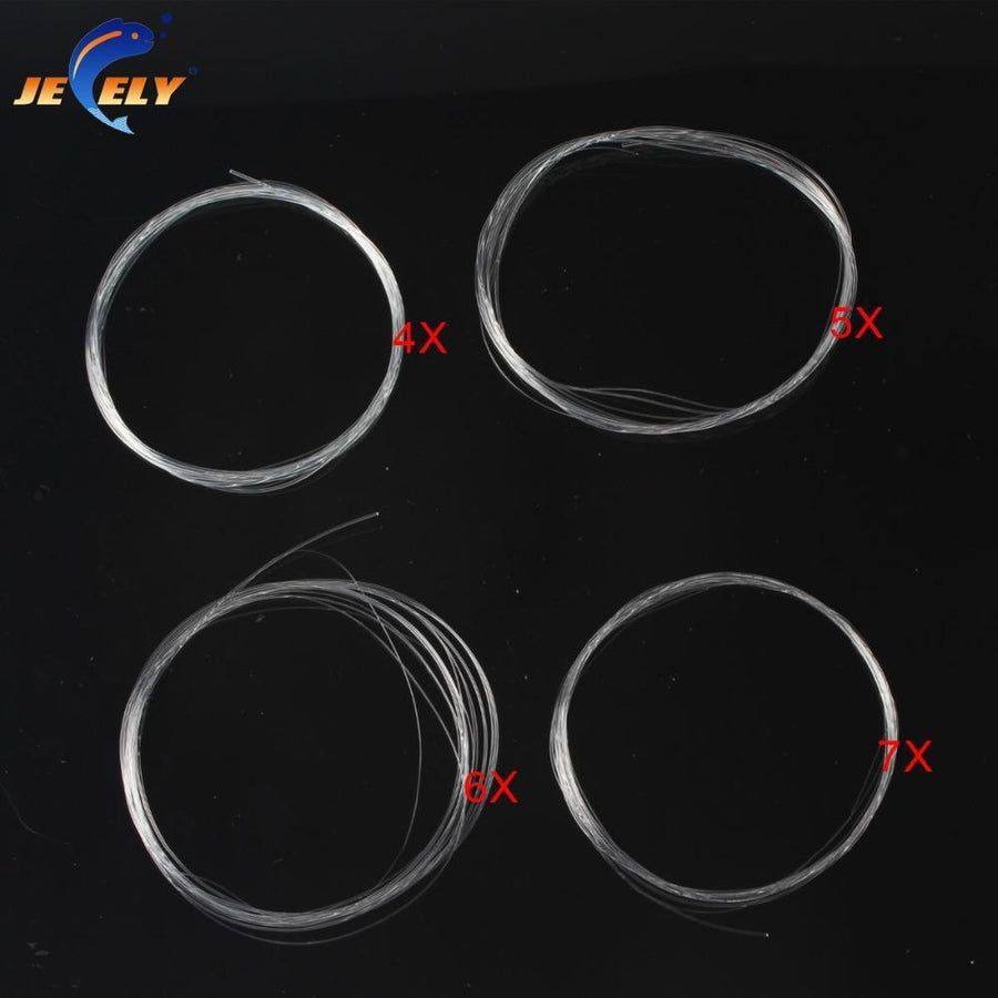 3 Pieces Top Quality Tapered Fly Fishing Line 9Ft 2.7M (0X,1X,3X,4X,5X,6X,7X)-jeely Official Store-0X-Bargain Bait Box
