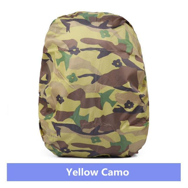 30-40L Nylon Waterproof Sport Bag Rain Cover For Camo Travel Backpack Rain Cover-AirssonOfficial Store-Yellow Camo-Bargain Bait Box